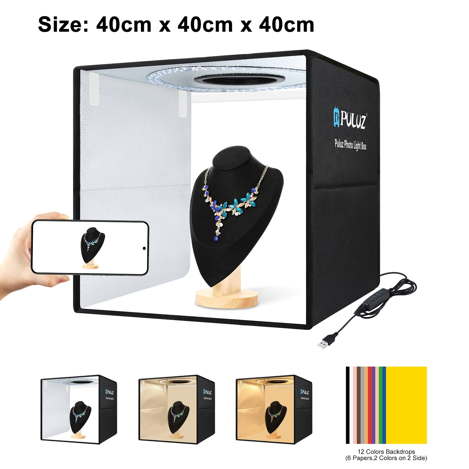 Photography Kit Pro - PULUZ 40cm Folding Portable Ring Light