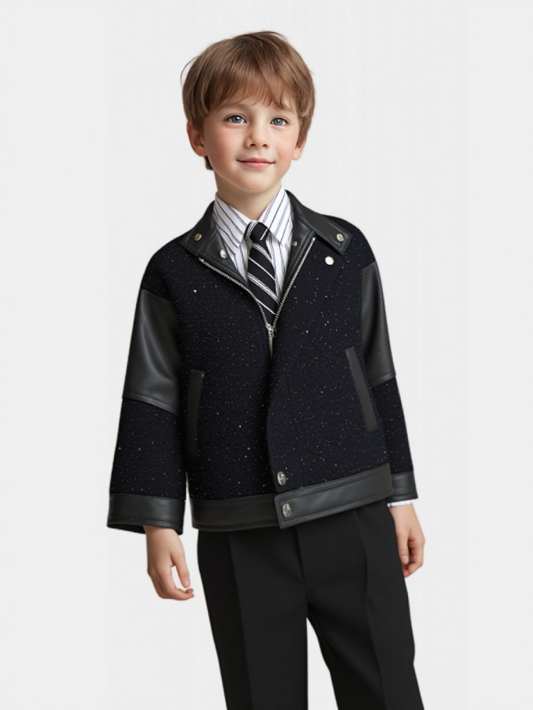 Photography Of The Year - Gentleman Kids Shiny Motorcycle Pu Leather