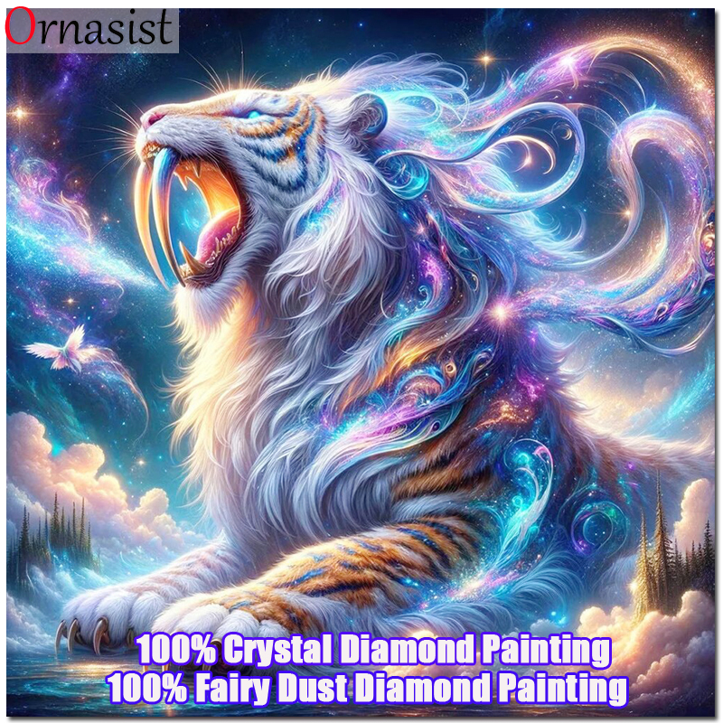 Photography Design - Full Crystal Diamond Painting Tiger Cross