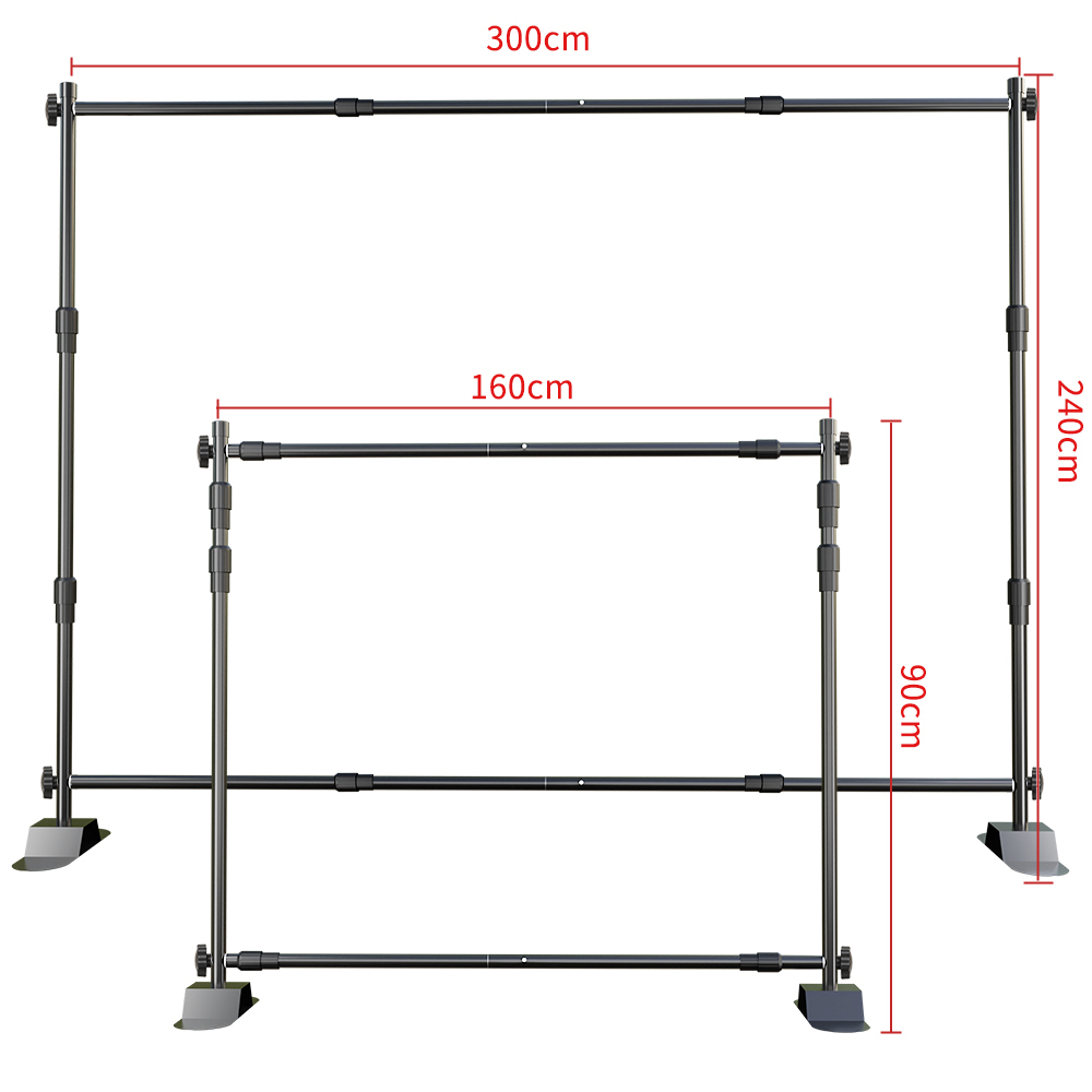 Backdrop Stand Kit - New ModelsDouble-Crossbar Backdrop Background Stand Frame