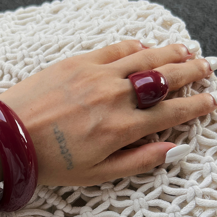 Irregular Resin Ring for Women - Photography Design บทวิจารณ์และราคา