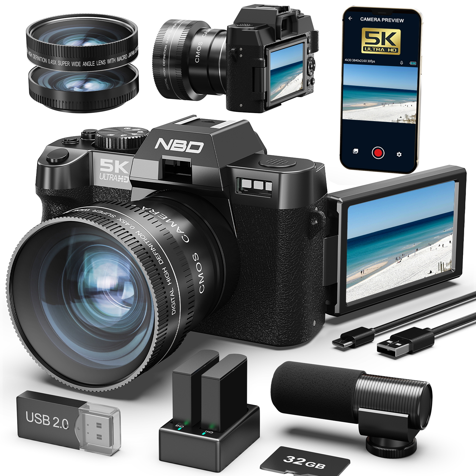 NBD Digital Cameras 5K&48MP Ph - Photography Nature Images บทวิจารณ์และราคา
