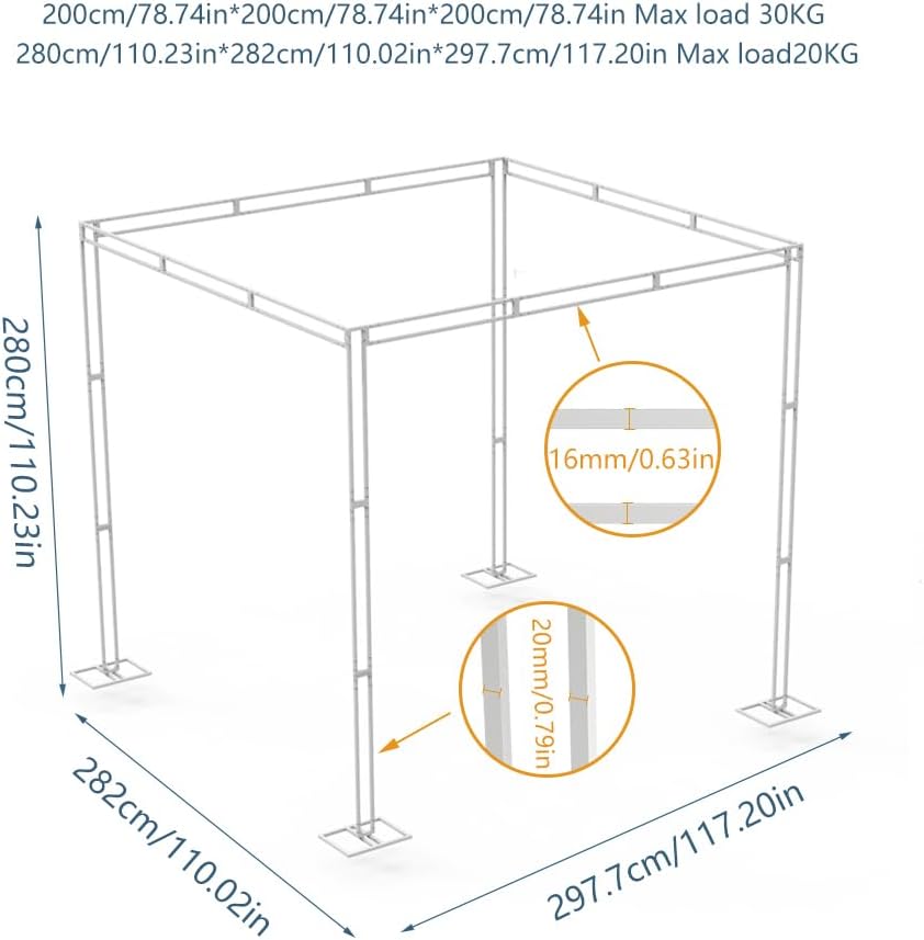 Heavy Wedding Backdrop Stand K - Backdrop Stand Kit บทวิจารณ์และราคา