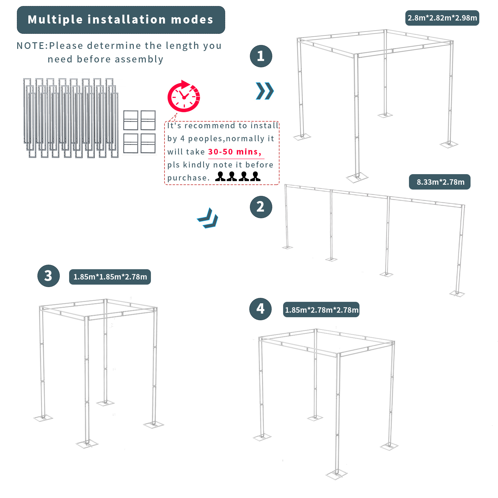 Heavy Wedding Backdrop Stand K - Backdrop Stand Kit บทวิจารณ์และราคา