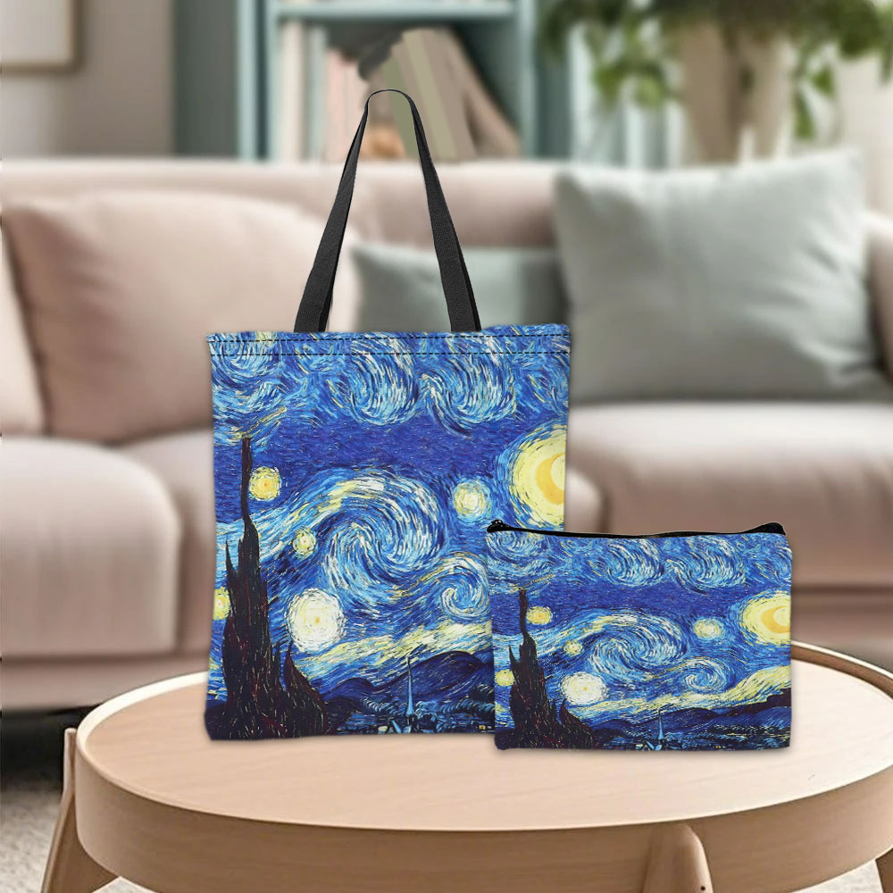 Van Gogh Series Tote Bag Cosme - Photography Hobby บทวิจารณ์และราคา