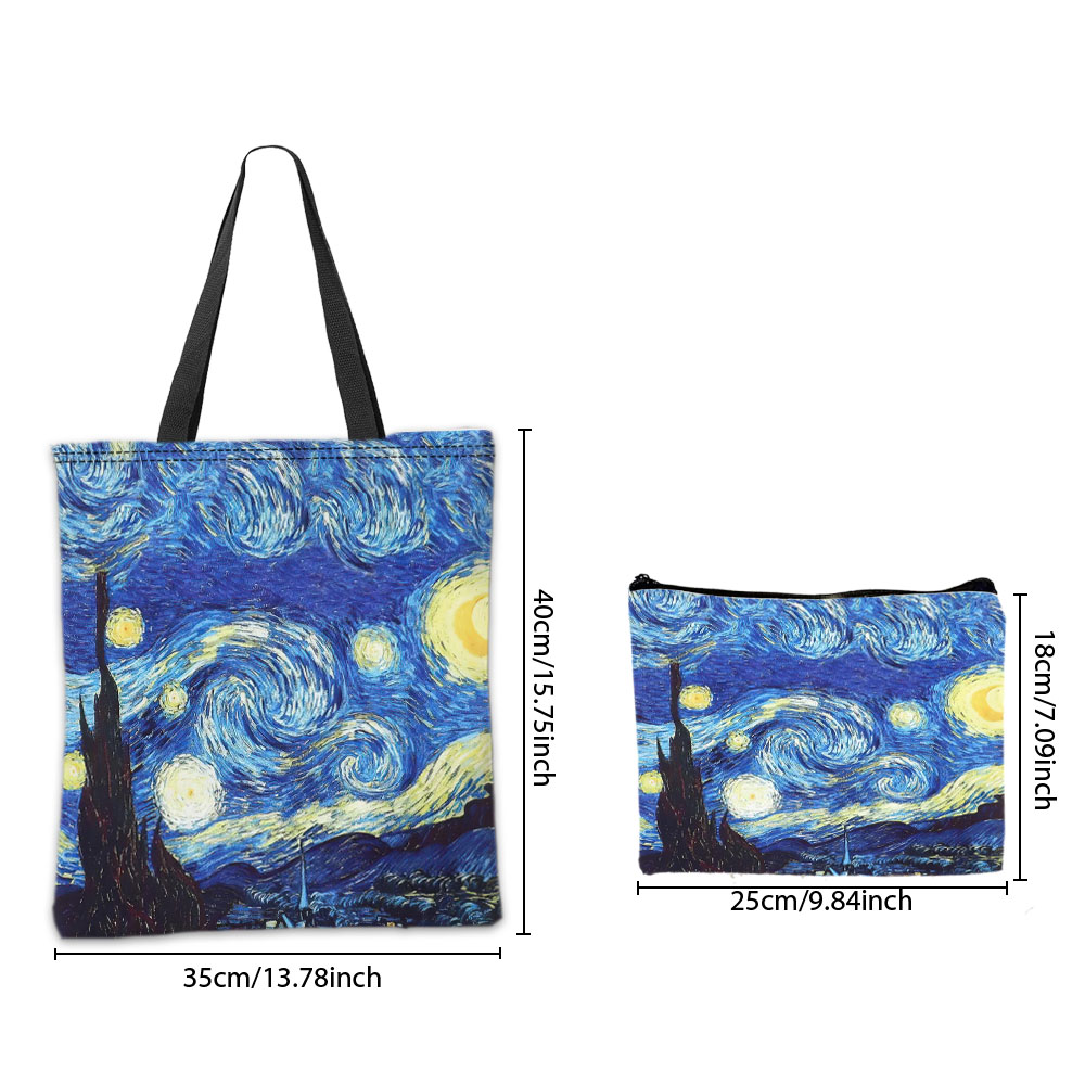 Van Gogh Series Tote Bag Cosme - Photography Hobby บทวิจารณ์และราคา