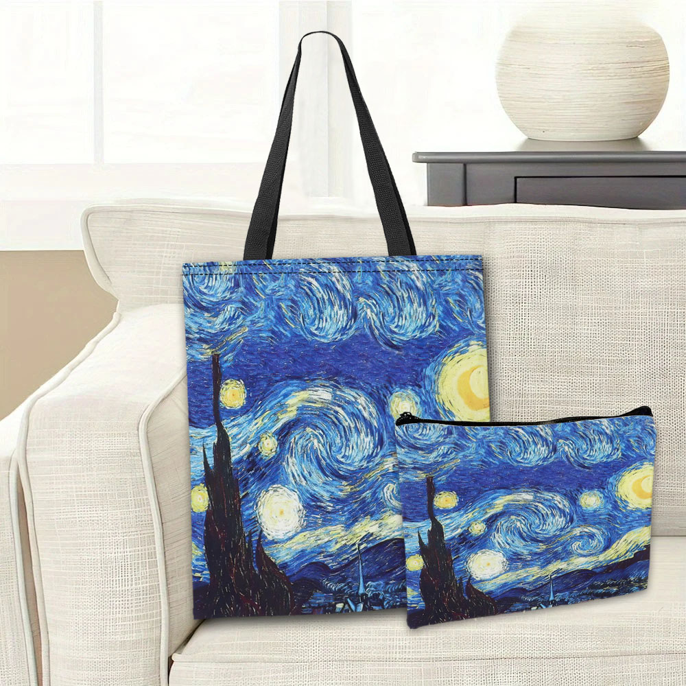 Van Gogh Series Tote Bag Cosme - Photography Hobby บทวิจารณ์และราคา