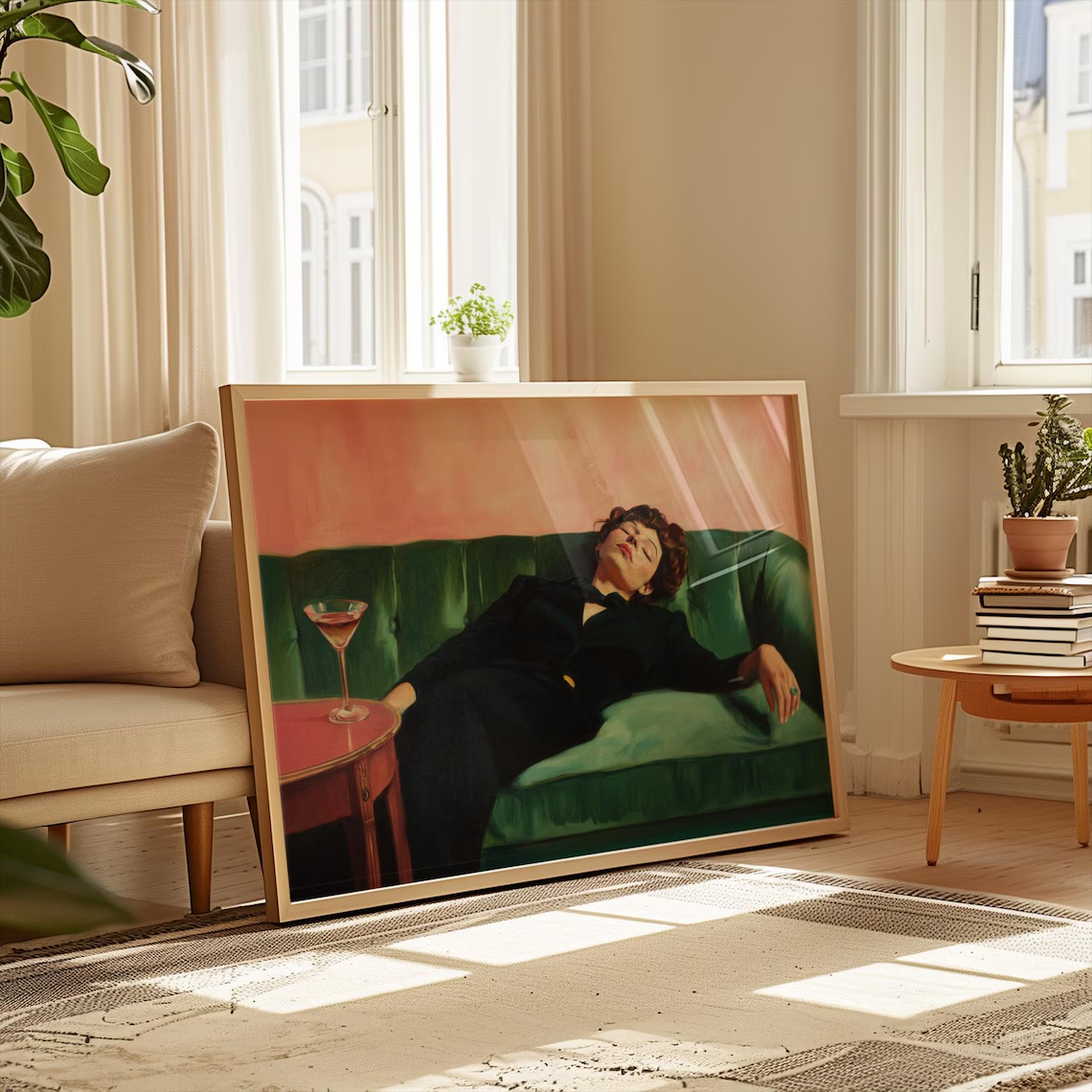 Woman on Couch with Martini |  - Photography Hobby บทวิจารณ์และราคา