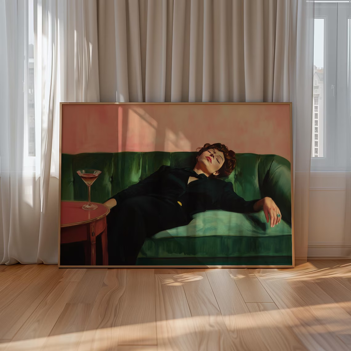 Woman on Couch with Martini |  - Photography Hobby บทวิจารณ์และราคา