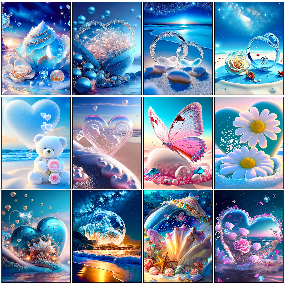 5D DIY Seaside Landscape Diamo - Photography Design บทวิจารณ์และราคา