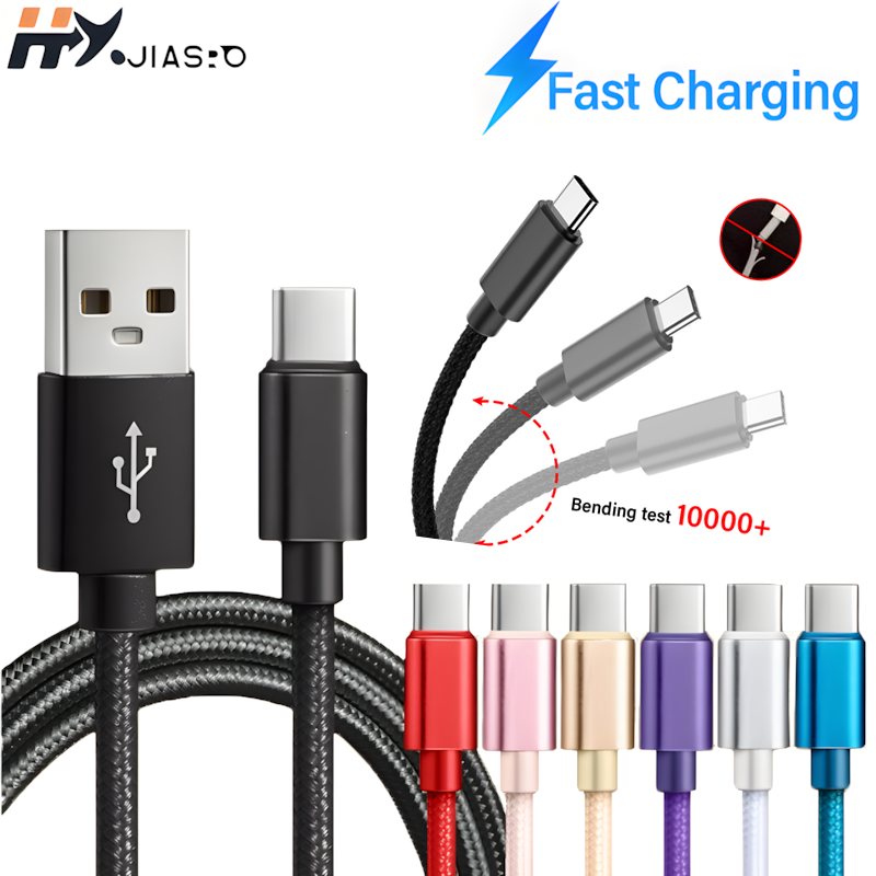 Nylon Braided Cable USB To Typ - Photography Kit Xiaomi บทวิจารณ์และราคา