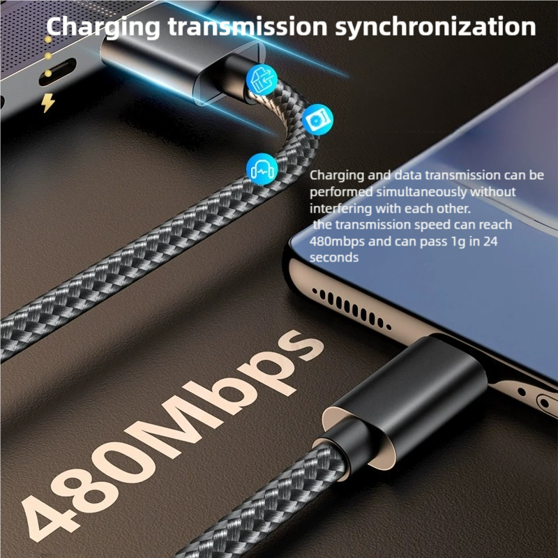 Nylon Braided Cable USB To Typ - Photography Kit Xiaomi บทวิจารณ์และราคา