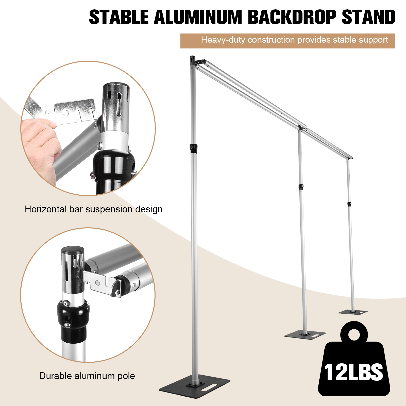 Pipe and Drape Backdrop Stand  - Backdrop Stand Kit บทวิจารณ์และราคา