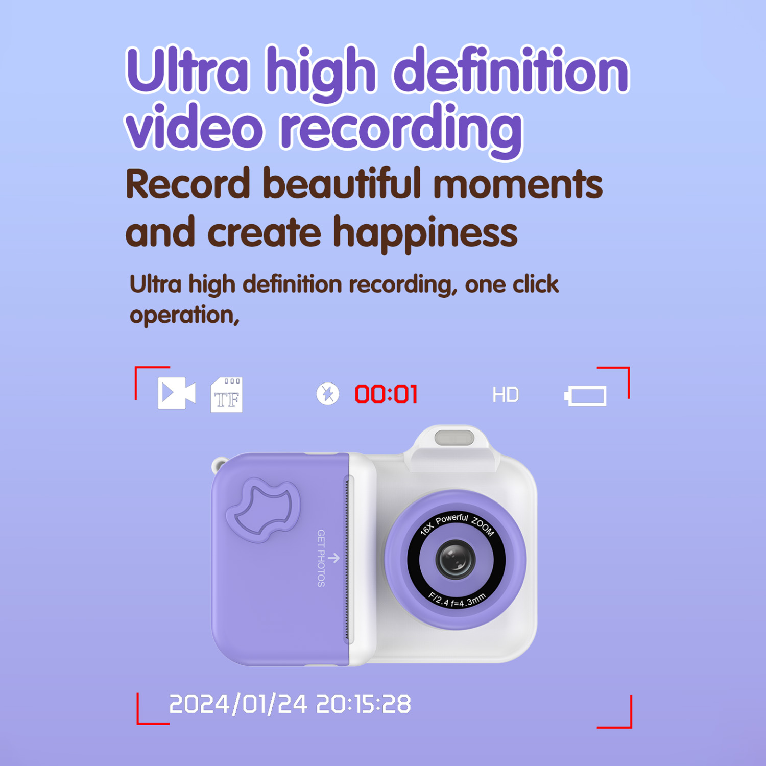 Children Digital Camera Instan - Photography And Videography บทวิจารณ์และราคา