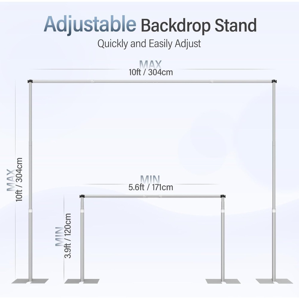 US Shipping Heavy Duty 10x10Ft - Backdrop Stand Kit บทวิจารณ์และราคา