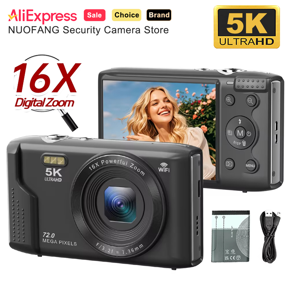 72MP 5K Vintage Style Digital  - Photography Nature Images บทวิจารณ์และราคา