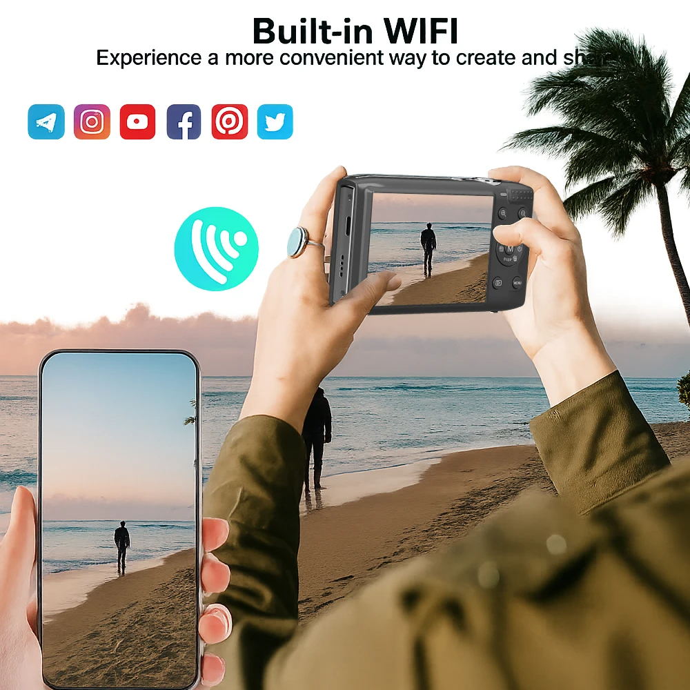 72MP 5K Vintage Style Digital  - Photography Nature Images บทวิจารณ์และราคา