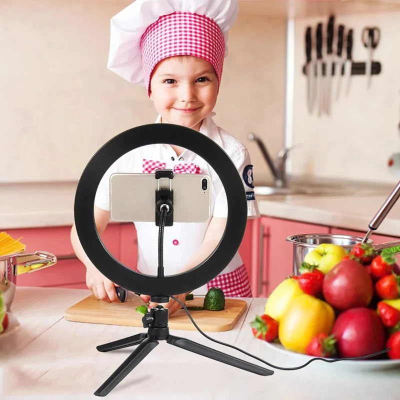 Dimmable26cm LED Ring Light Ki - Photography Kit Pro บทวิจารณ์และราคา