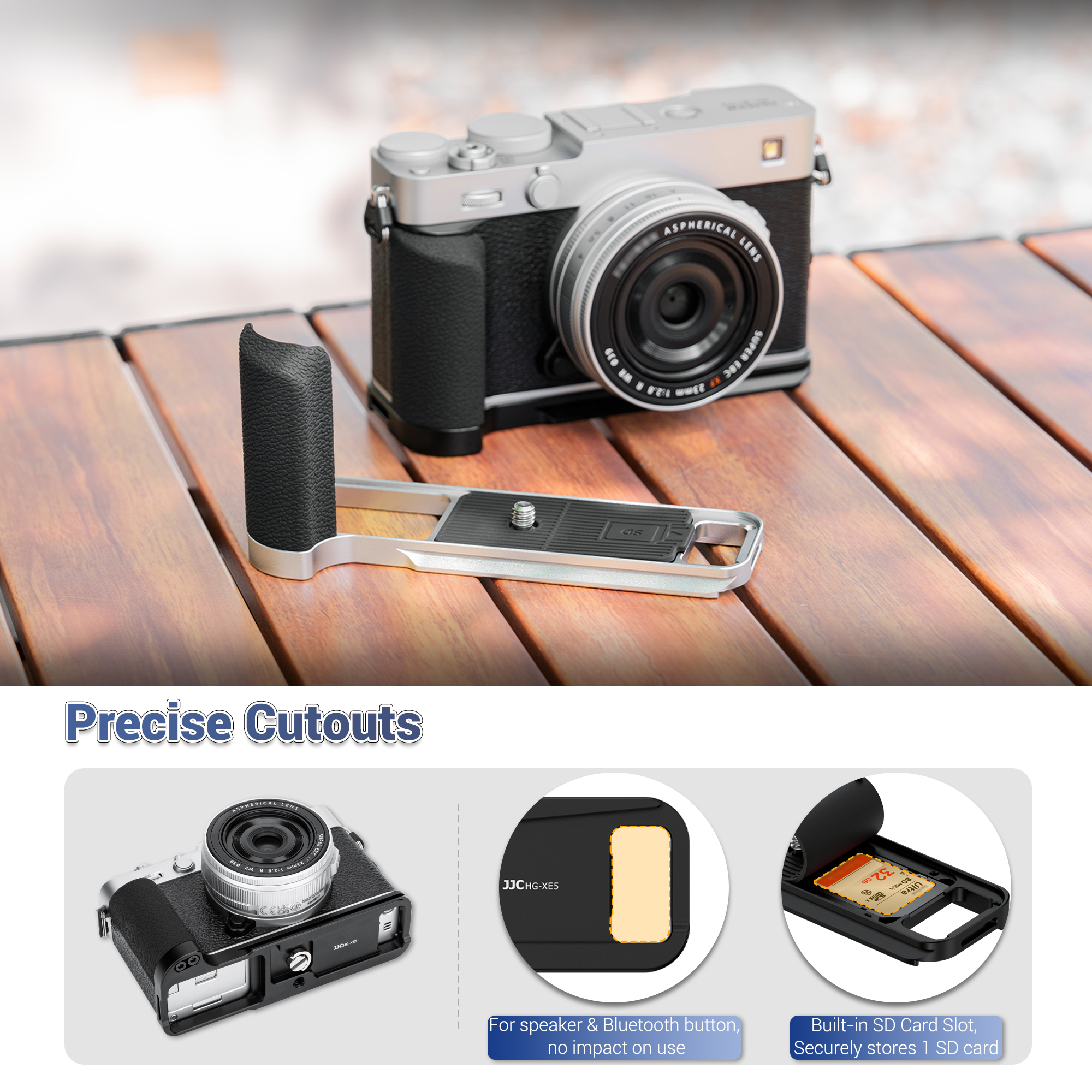 JJC X-E5 L-Shape Hand Grip wit - Peak Design Clip บทวิจารณ์และราคา