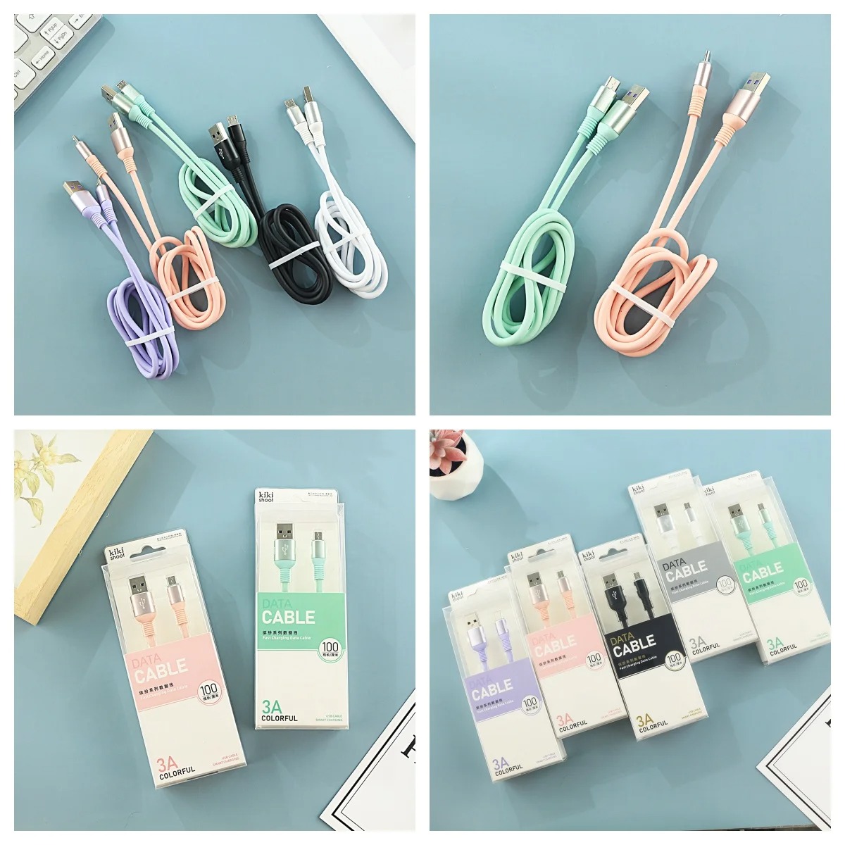 3A USB Cable Fast Charging USB - Photography Kit Xiaomi บทวิจารณ์และราคา
