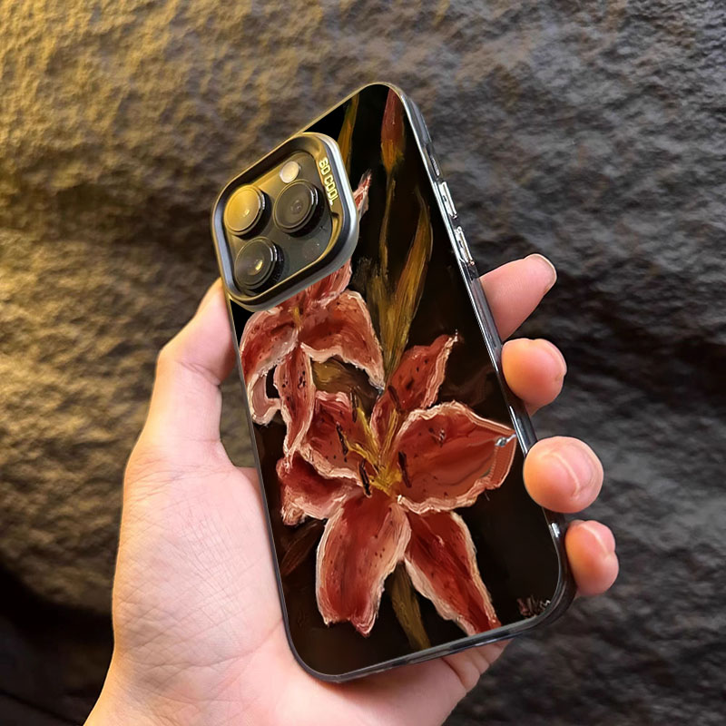 Oil Painting Lily Flower Retro - Photography Hobby บทวิจารณ์และราคา