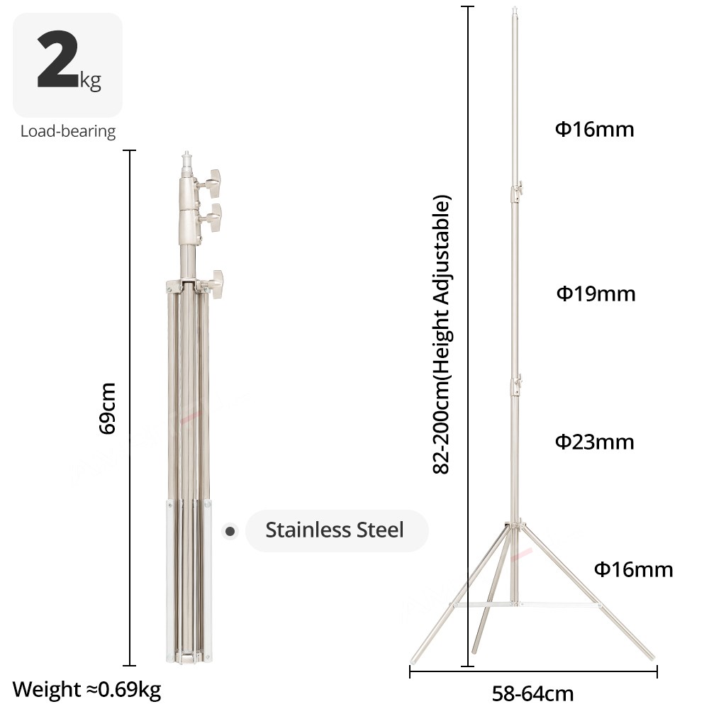 AMBITFUL Stainless Steel 2M He - Photography Kit Pro บทวิจารณ์และราคา