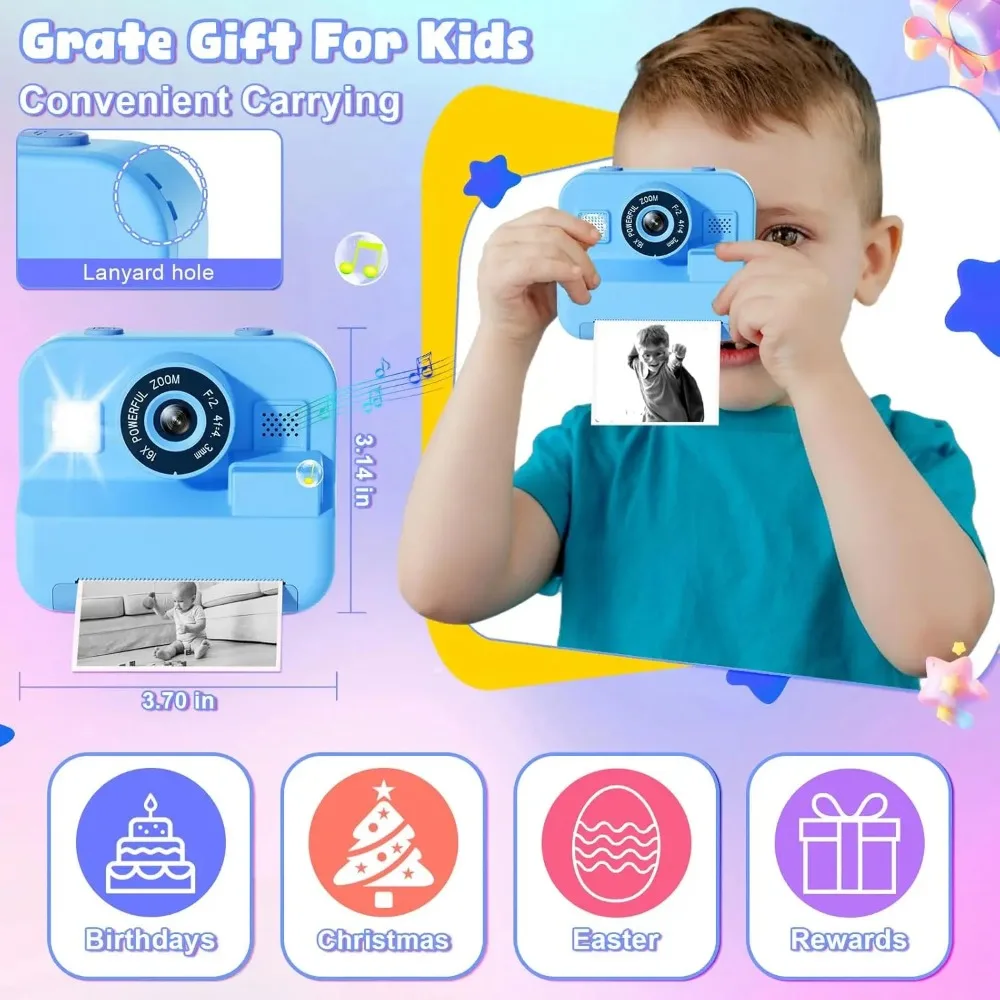 Kids Camera Instant Print 32G  - Photography Nature Images บทวิจารณ์และราคา