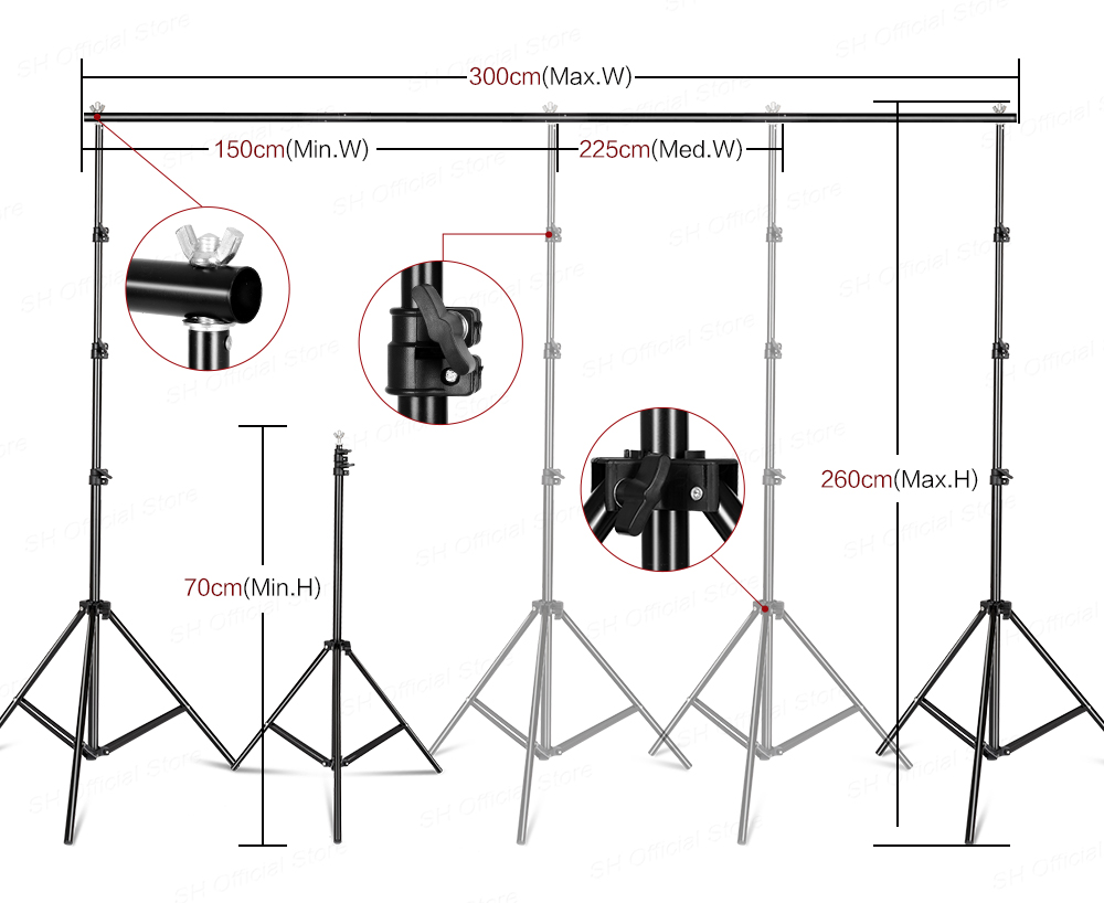 Photography Photo Studio Softb - Backdrop Stand Kit บทวิจารณ์และราคา