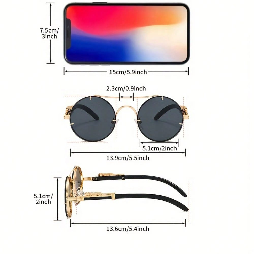 Stylish Round Metal Frame Sung - Photography Design บทวิจารณ์และราคา