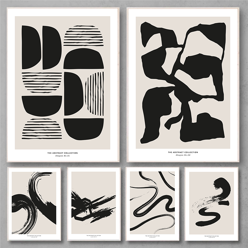 Minimalist Paint Strokes Abstr - Photography Design บทวิจารณ์และราคา