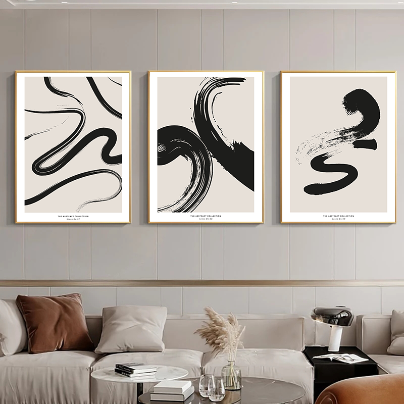 Minimalist Paint Strokes Abstr - Photography Design บทวิจารณ์และราคา