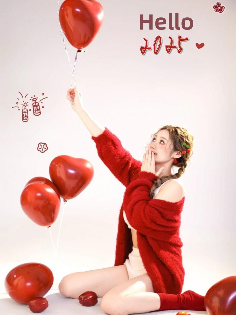 New Autumn Winter Red Sweater  - Photography Of The Year บทวิจารณ์และราคา