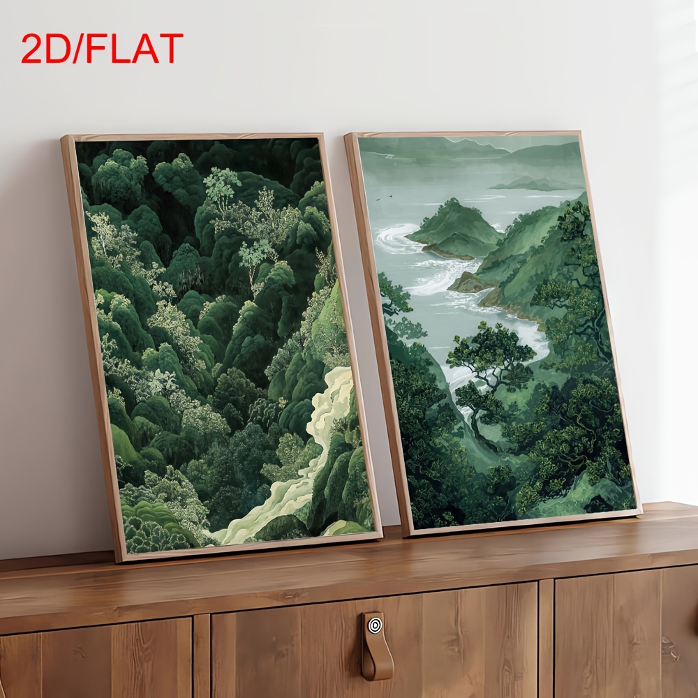 2pcs Modern Green Forest Mount - Photography Design บทวิจารณ์และราคา