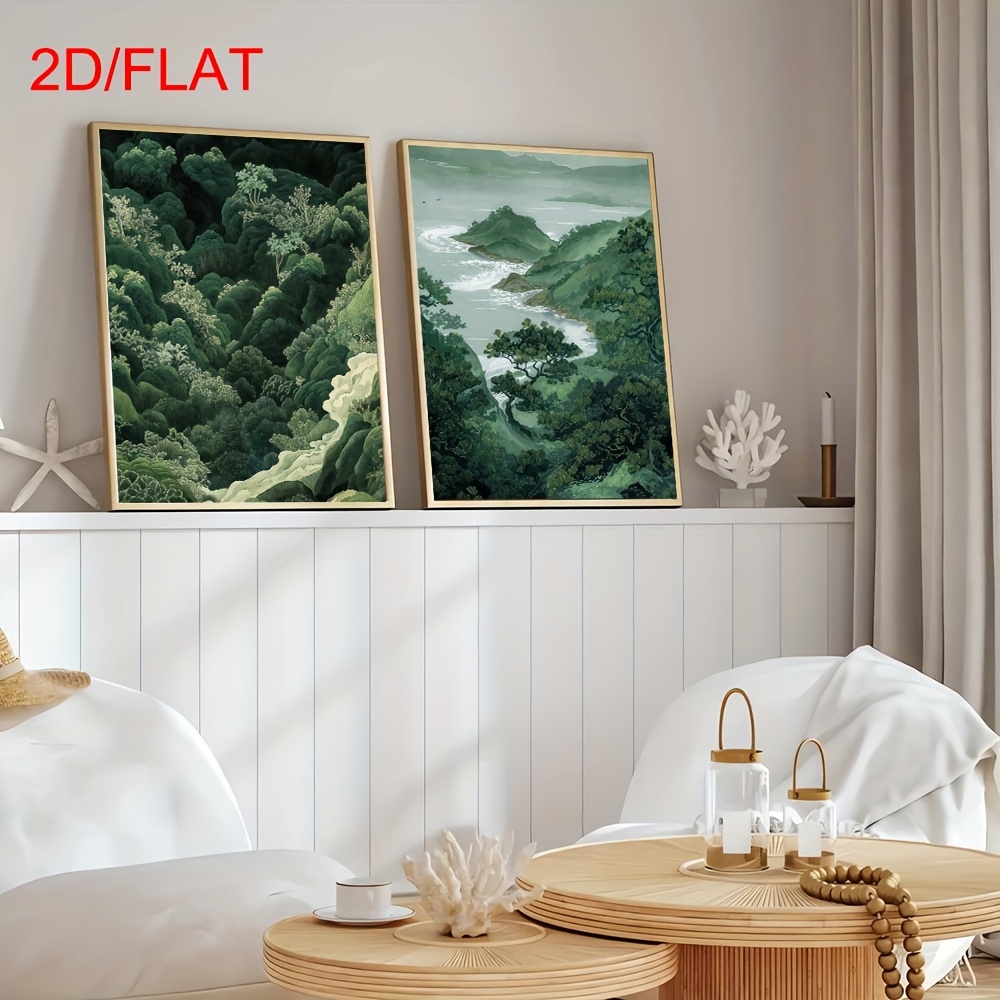 2pcs Modern Green Forest Mount - Photography Design บทวิจารณ์และราคา
