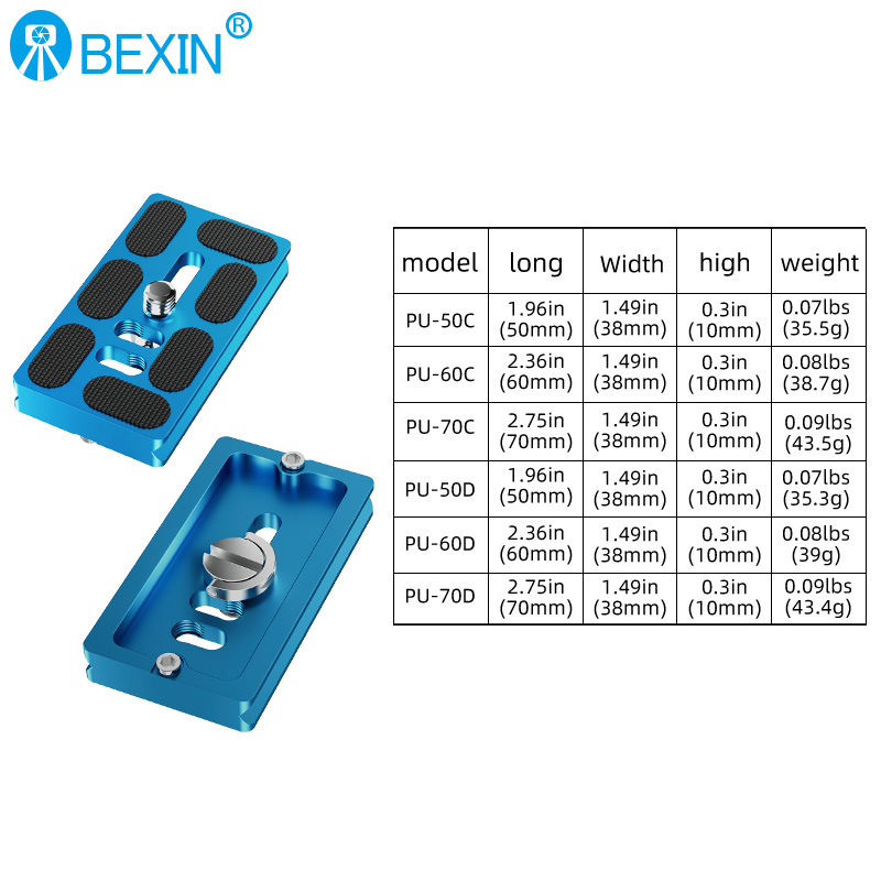 BEXIN Universal Tripod Plate Q - Peak Design Clip บทวิจารณ์และราคา