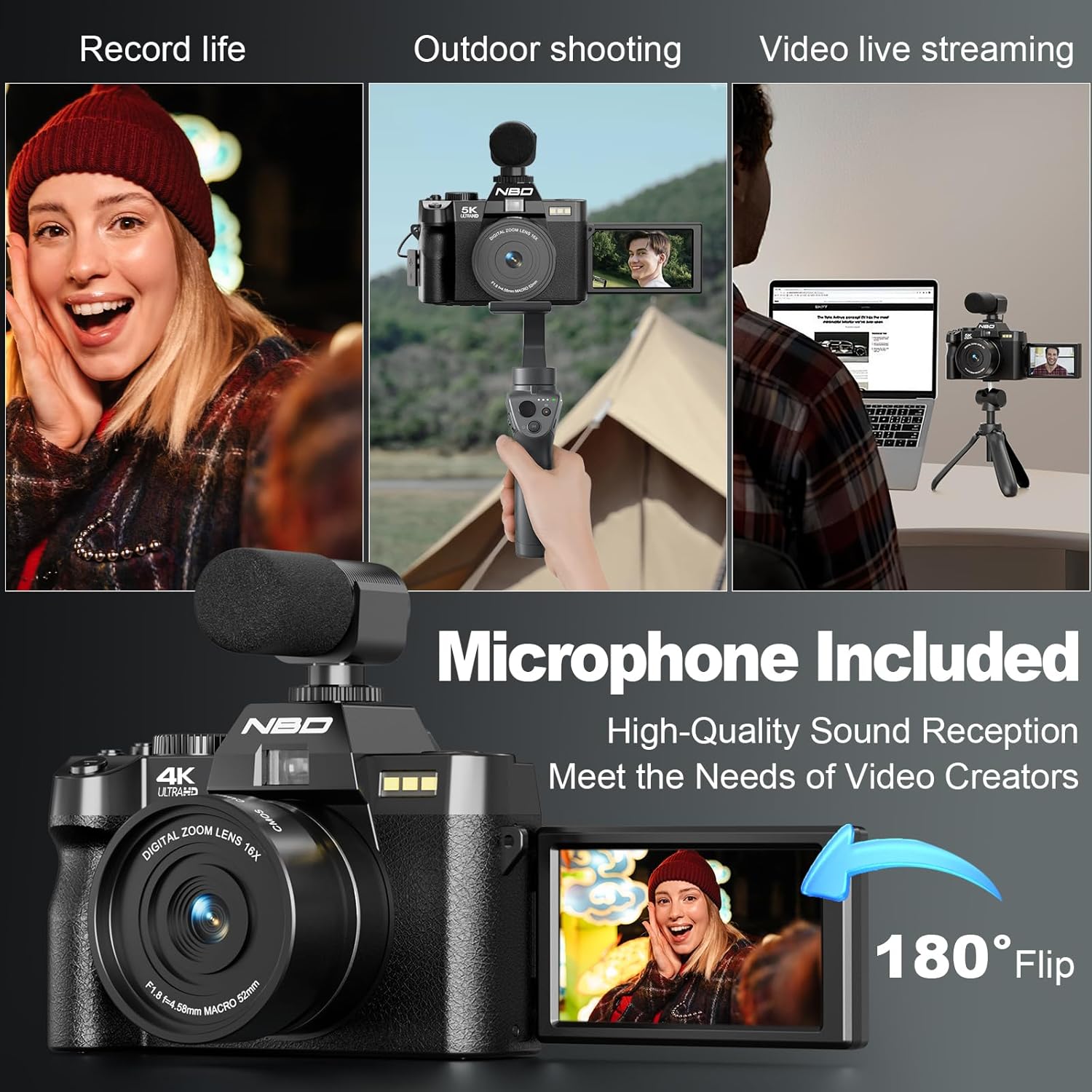 NBD 4K Digital Cameras for Pho - Photography Nature Images บทวิจารณ์และราคา
