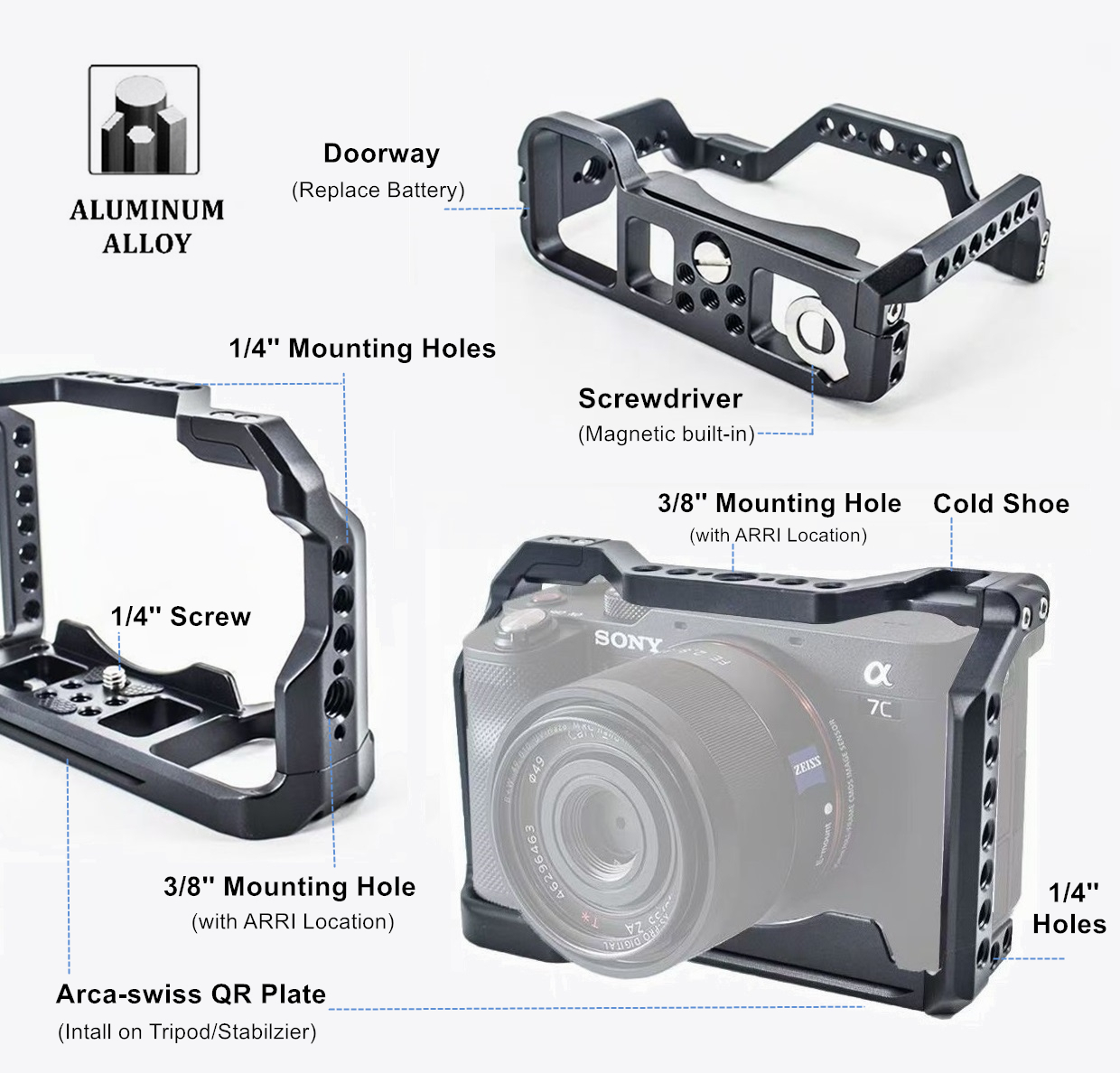 Professional A7C Camera Cage f - Photography Icon บทวิจารณ์และราคา